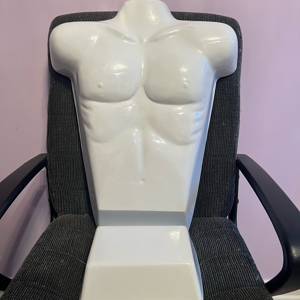 White Male Torso Mannequin